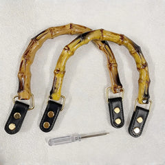 Black Leather Buckle DIY Bag Handle