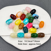 Mixed-color acrylic beads