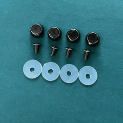 13mm Black DIY Bag Feet Studs (for Handmade Bags)