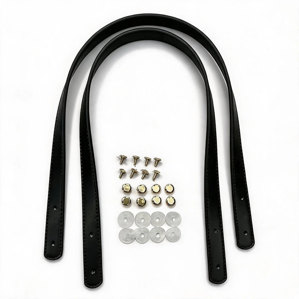 62cm PU Bag Strap Black