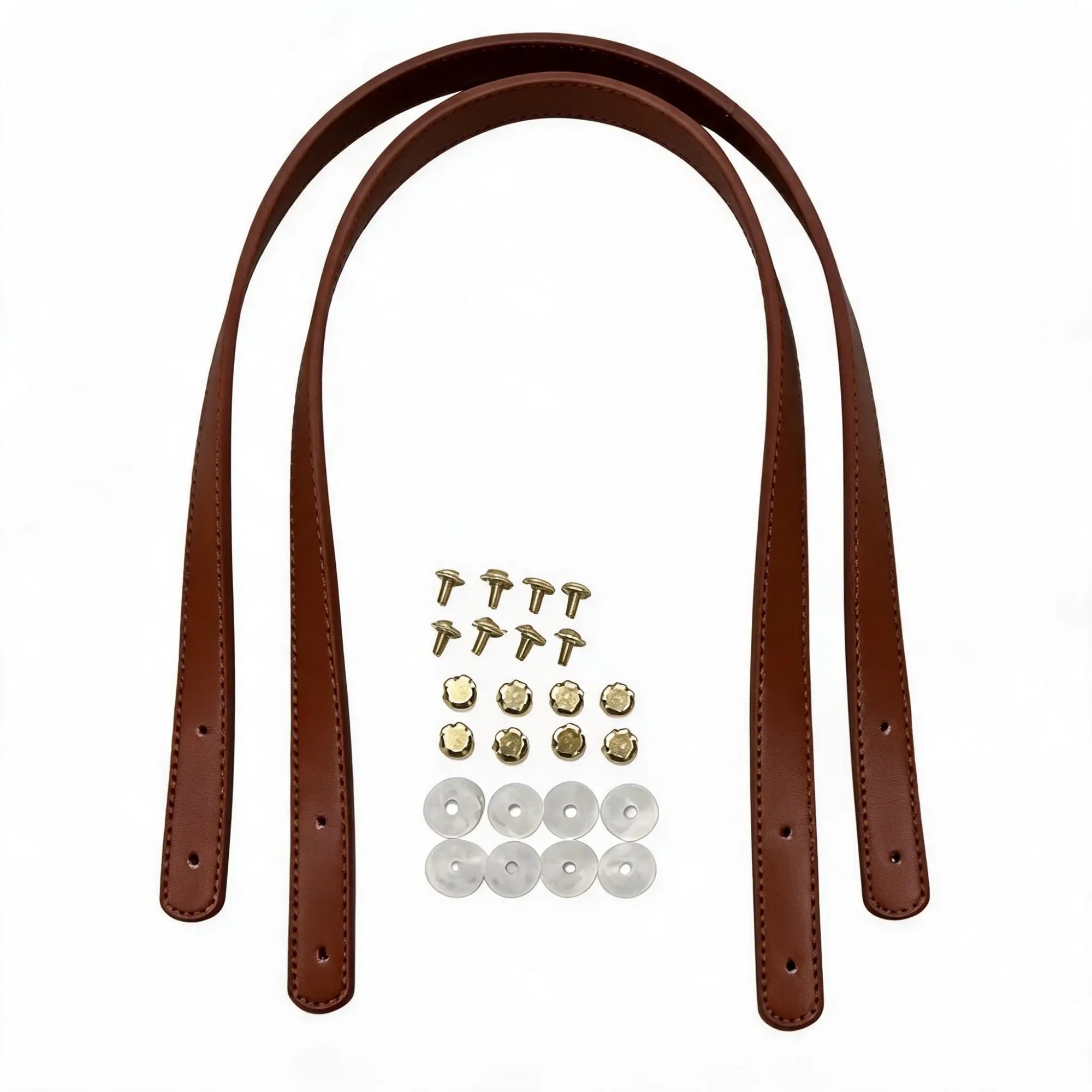  62cm PU Bag Strap Coffee Brown