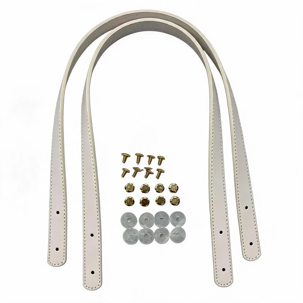 62cm PU Bag Strap White