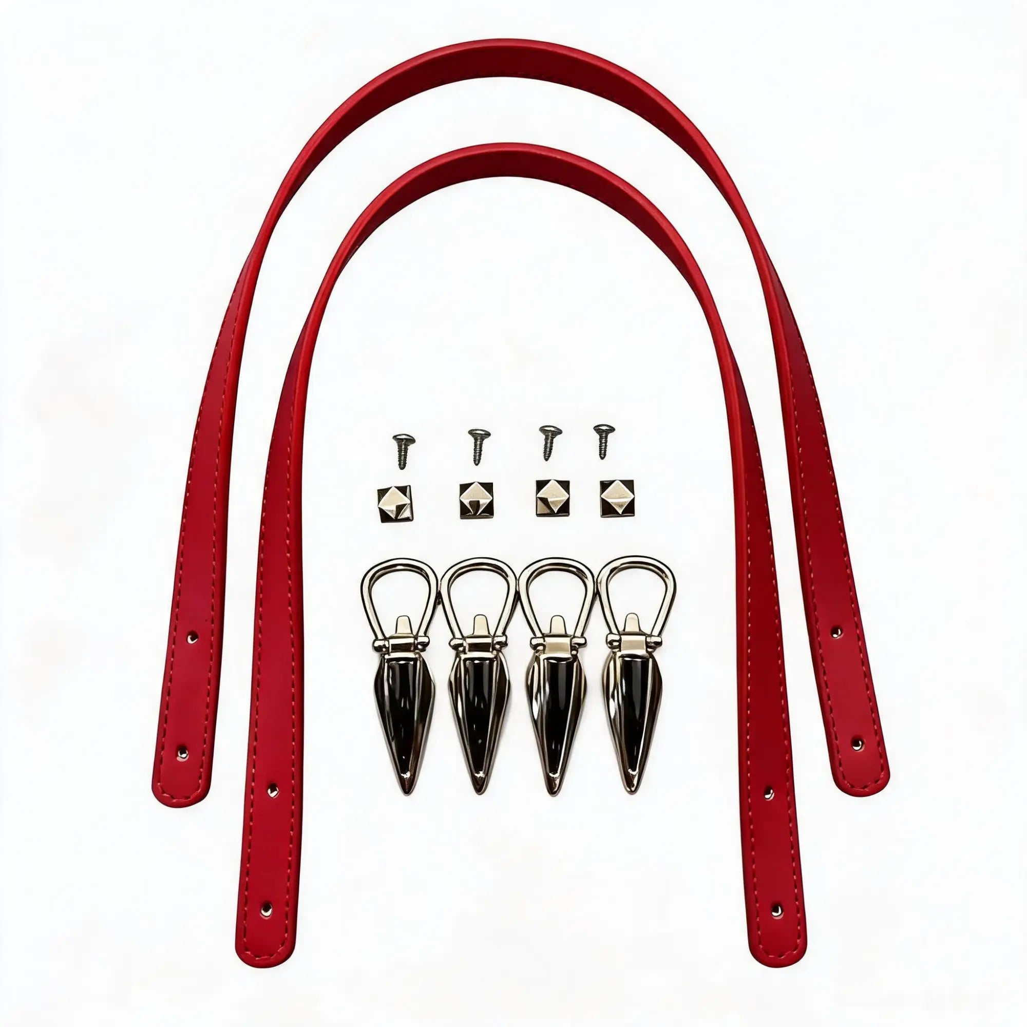 68cm PU Bag Strap Bright Red
