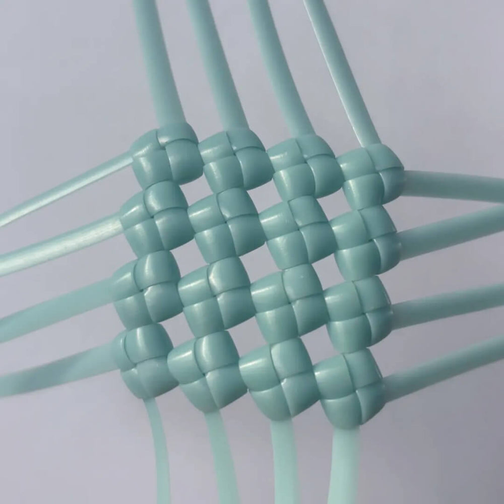 Aqua green 5mm PE rattan