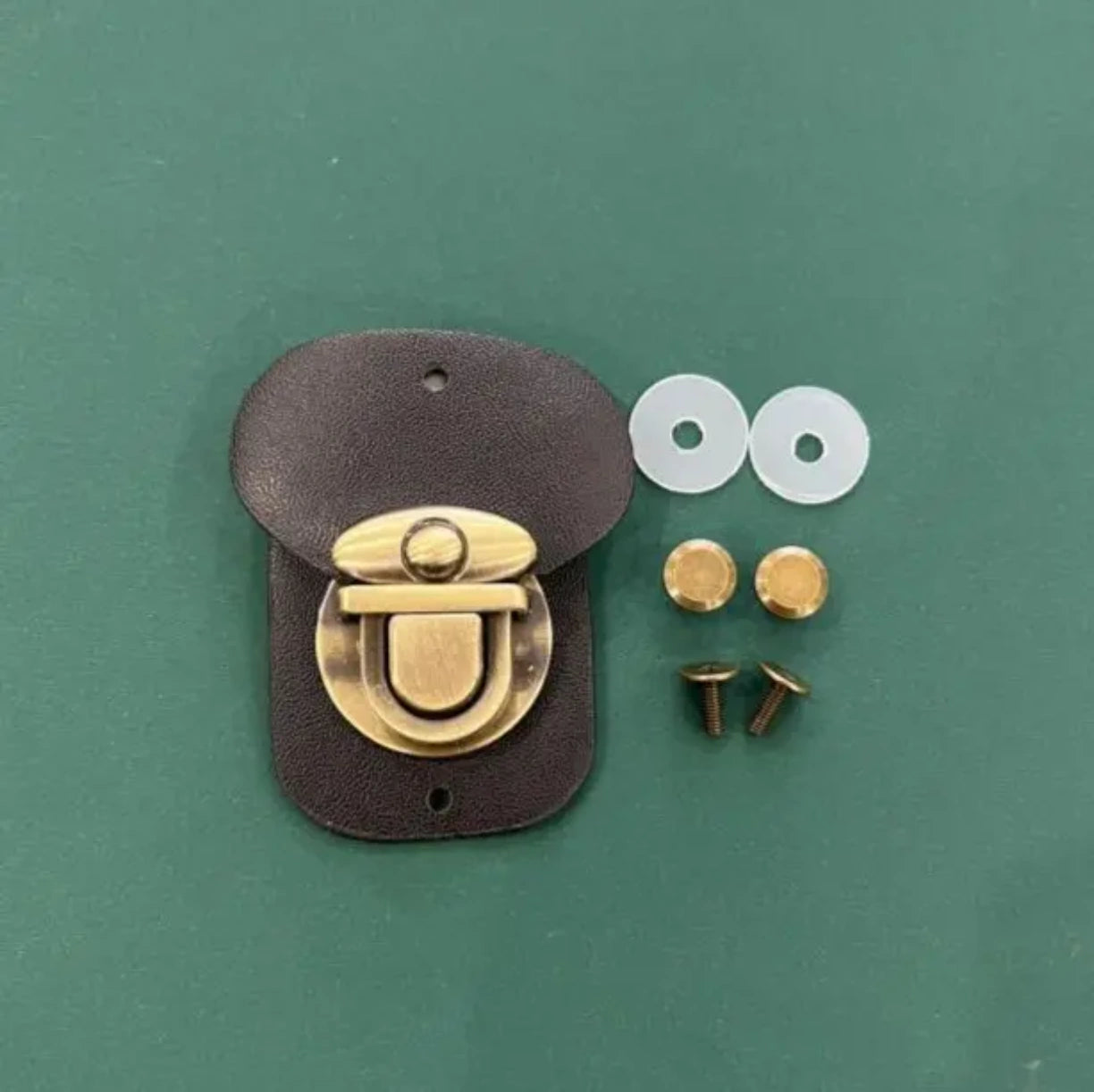 Brown leather lock
