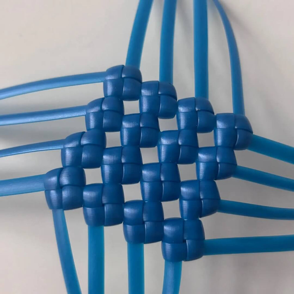 Blue gold 5mm PE rattan