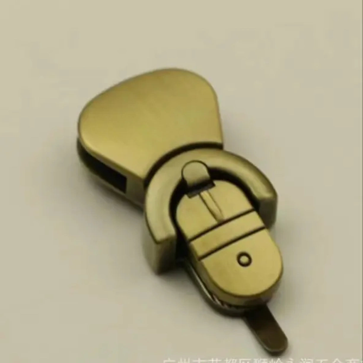 Bronze-tone duckbill lock