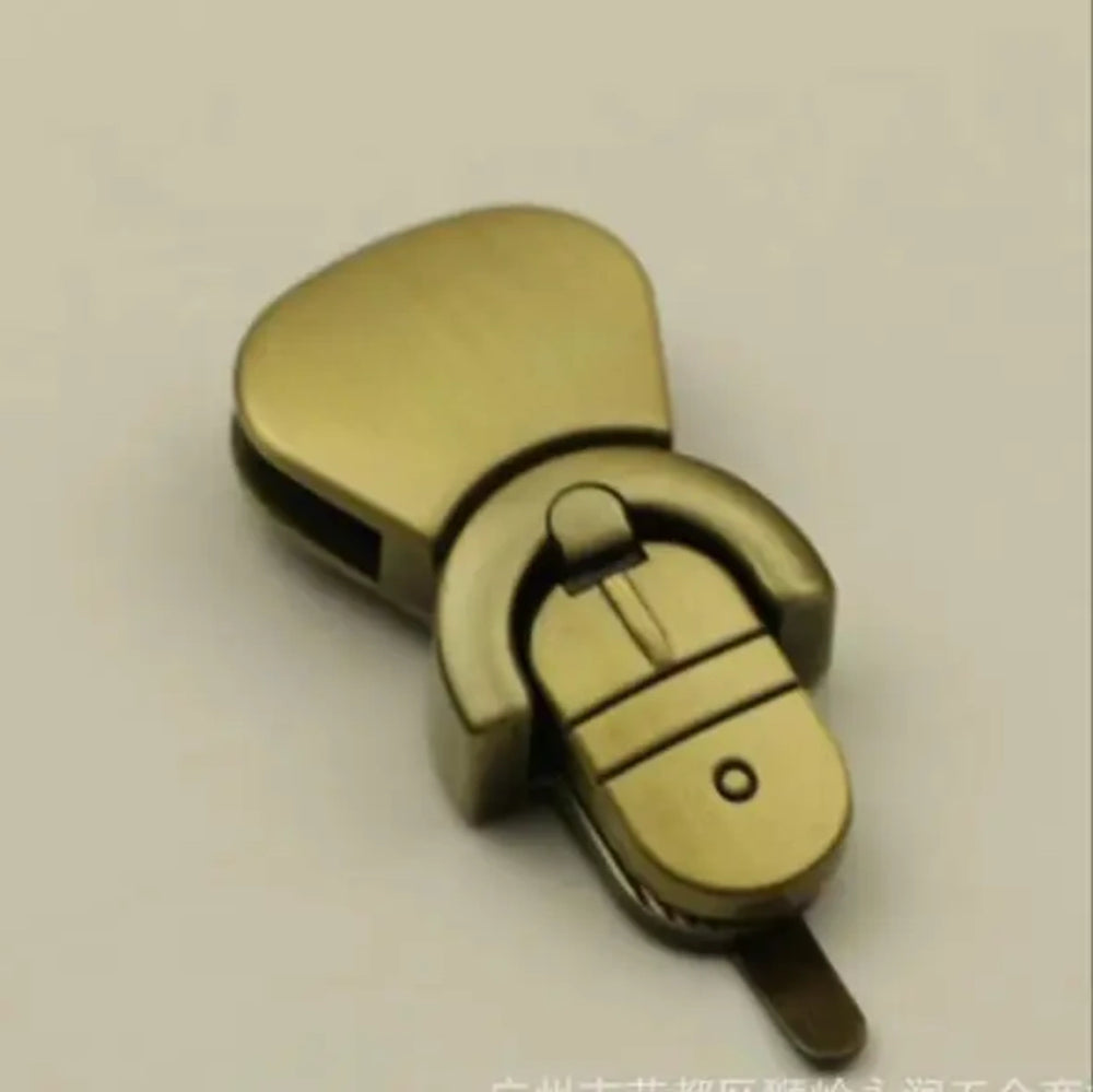 Bronze-tone duckbill lock
