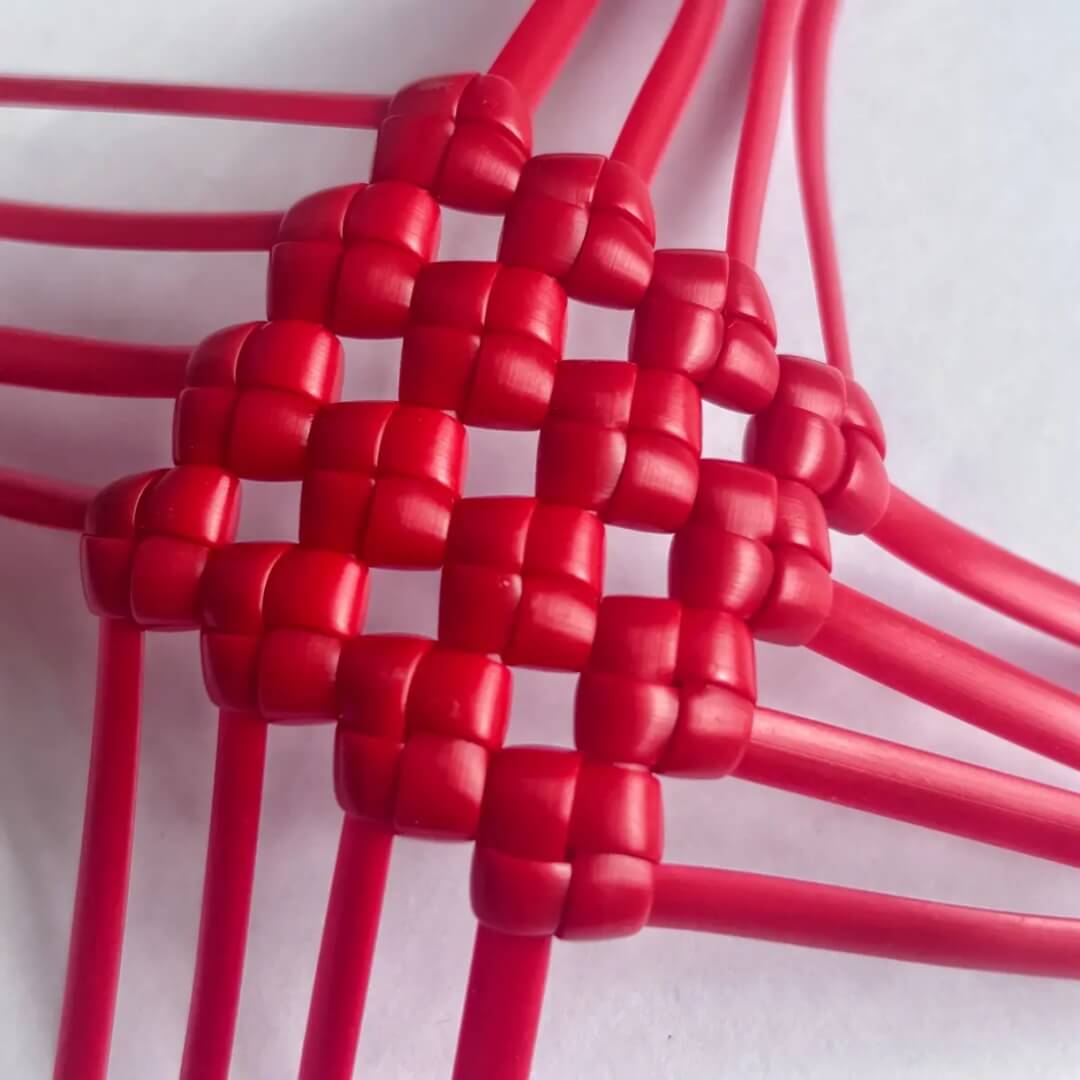 Chinese Red 5mm PE rattan