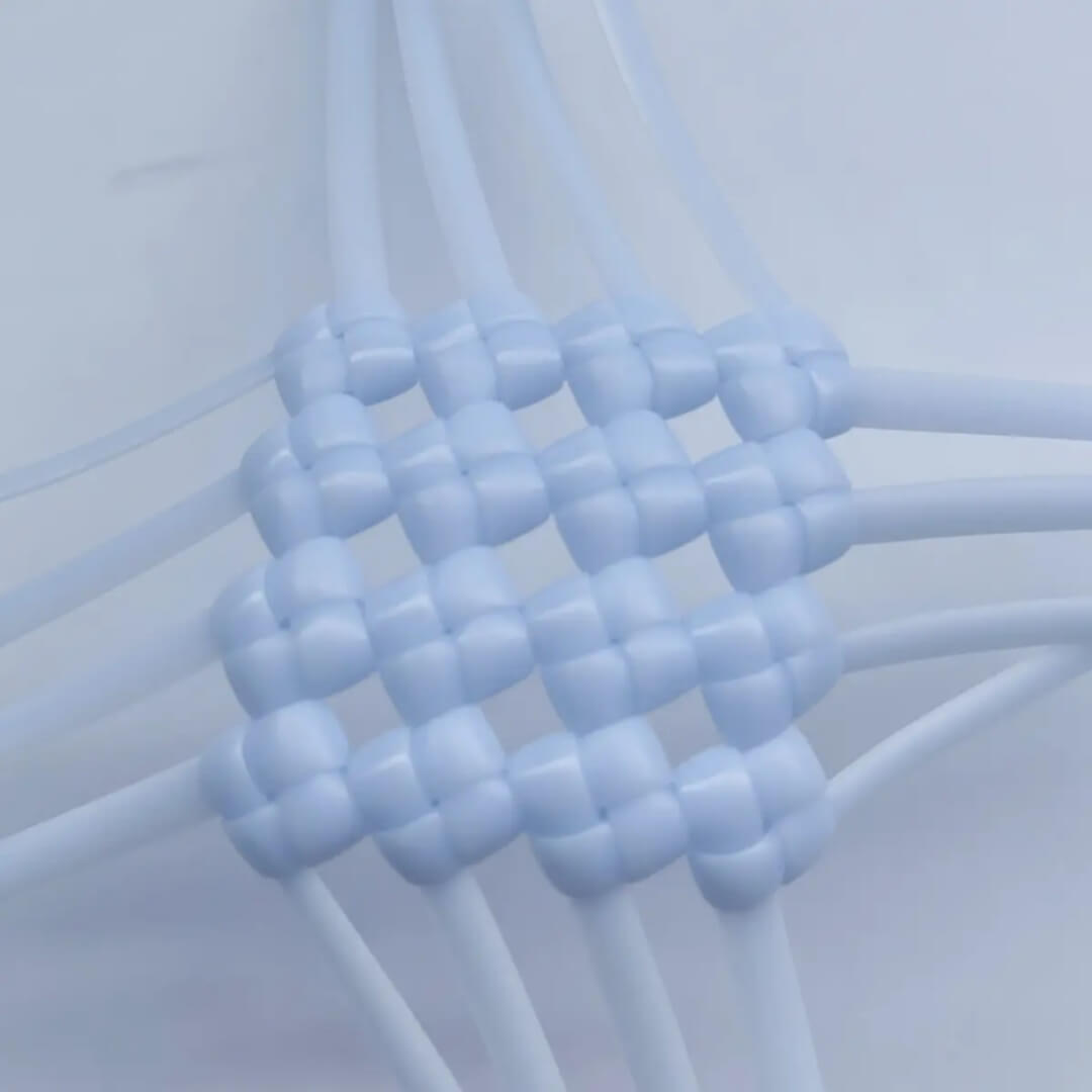 Glacier Blue 5mm PE rattan