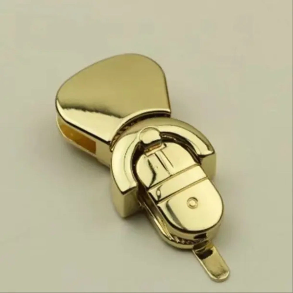 Gold-tone duckbill lock