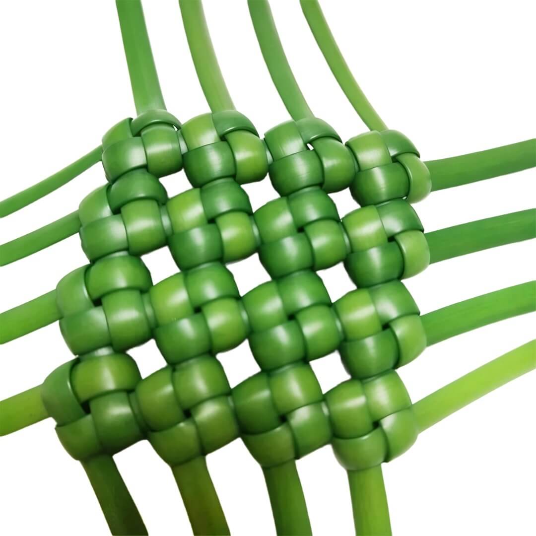 Gradient green 5mm PE rattan