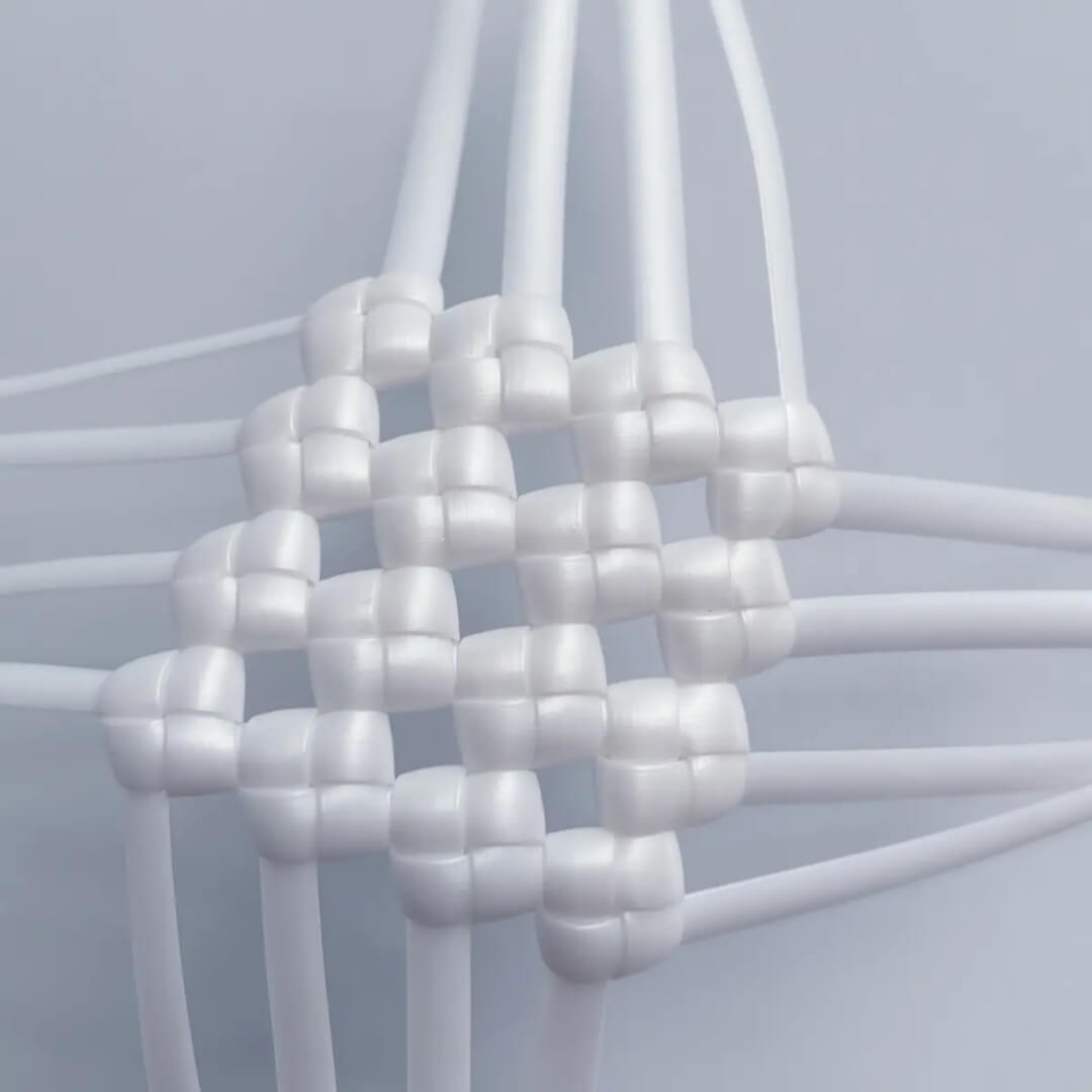 Pearl White 5mm PE rattan