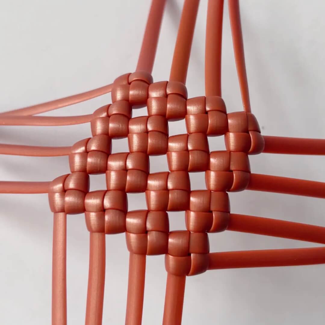 Rust red 5mm PE rattan