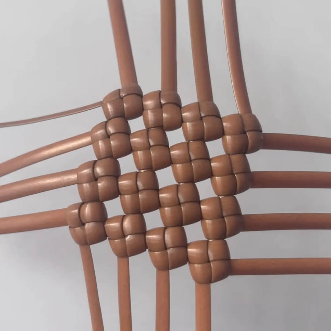 Turmeric 5mm PE rattan