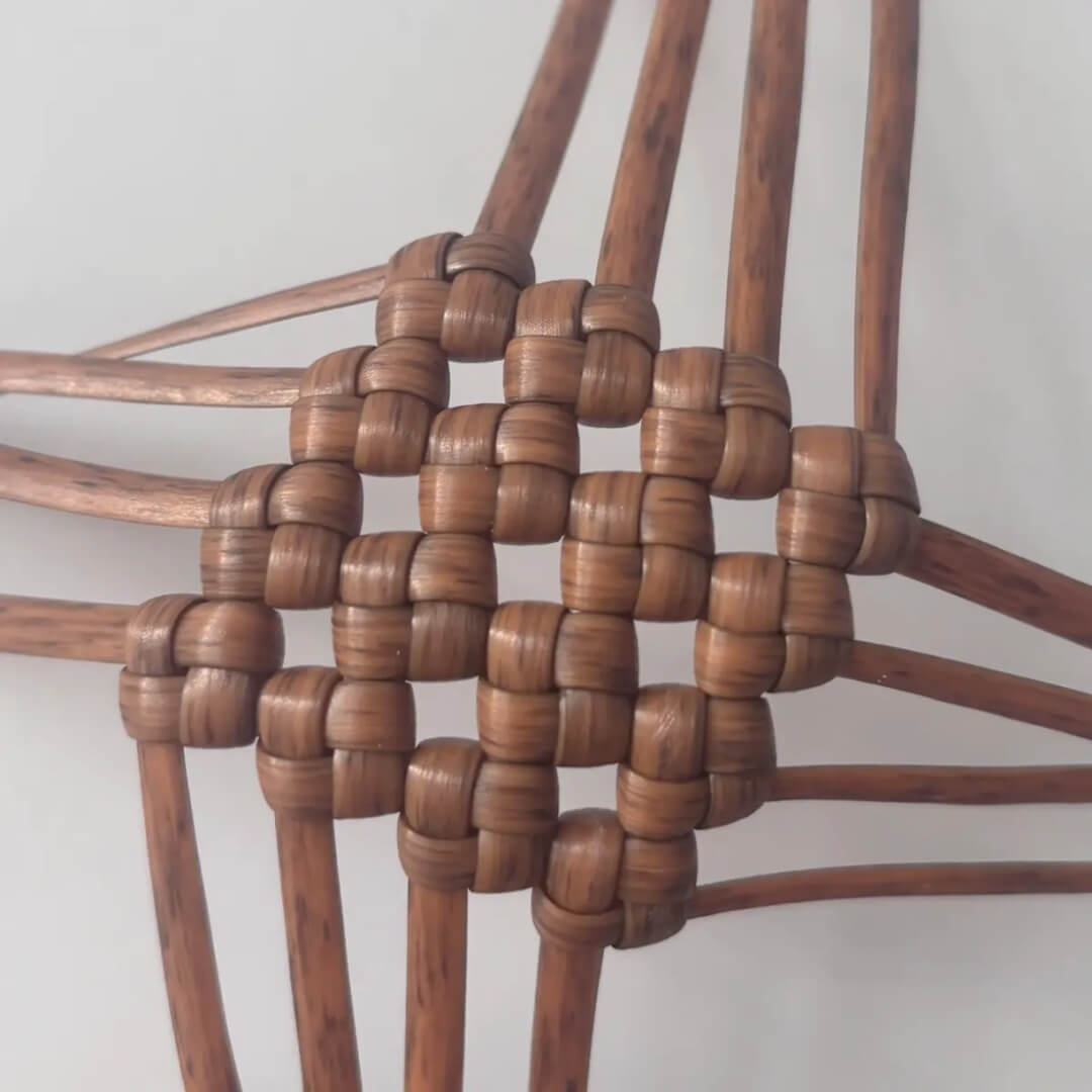Wood grain 5mm PE rattan