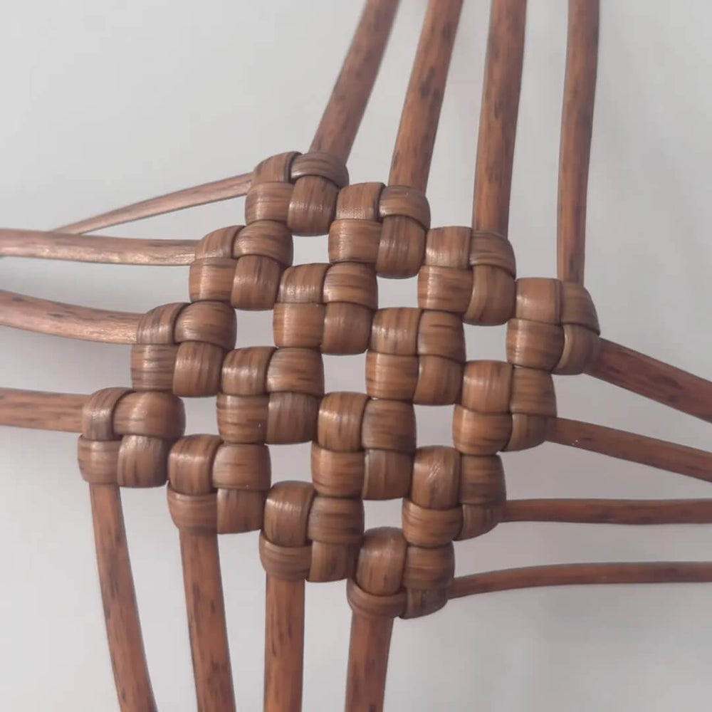 Wood grain 5mm PE rattan