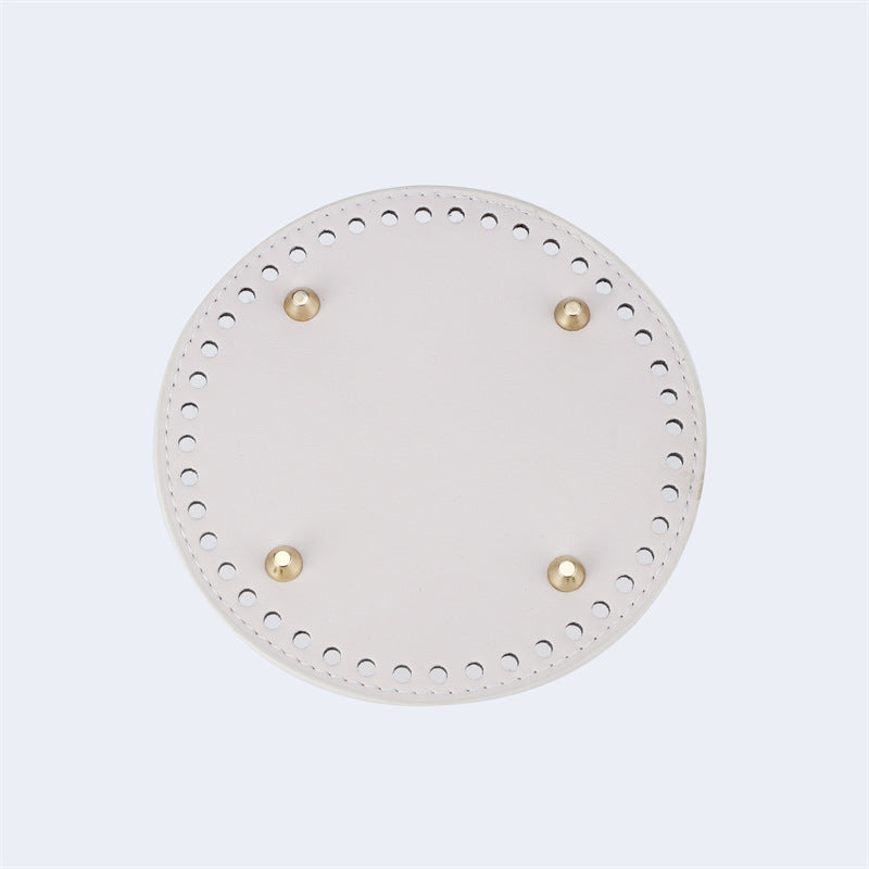 Beige Round Bag Base