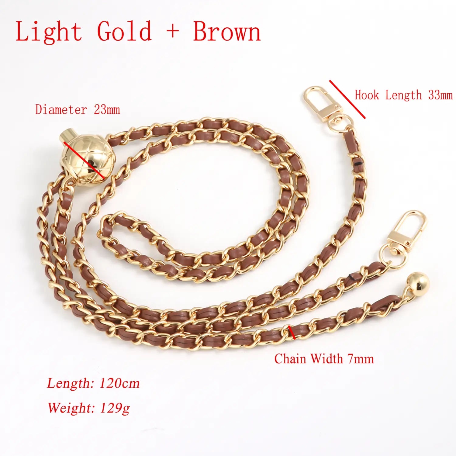 brown adjustable purse strap