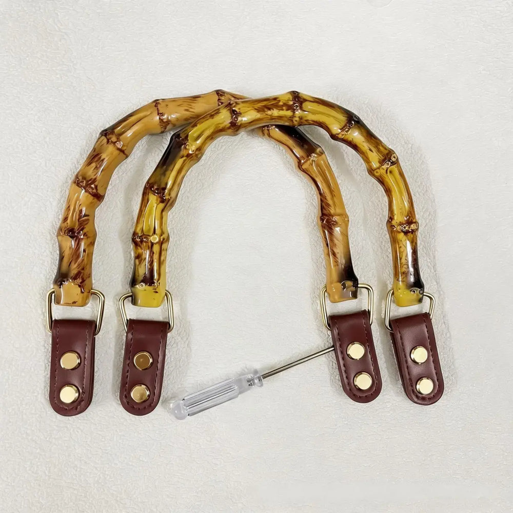 Brown Leather Buckle DIY Bag Handle