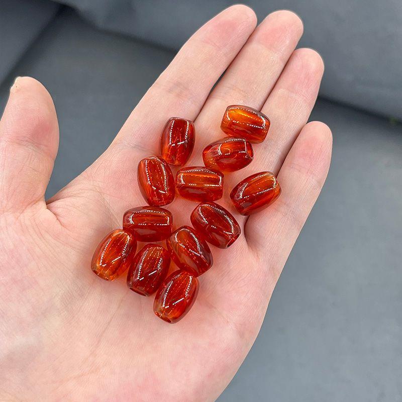 Burgundy Acrylic Beads