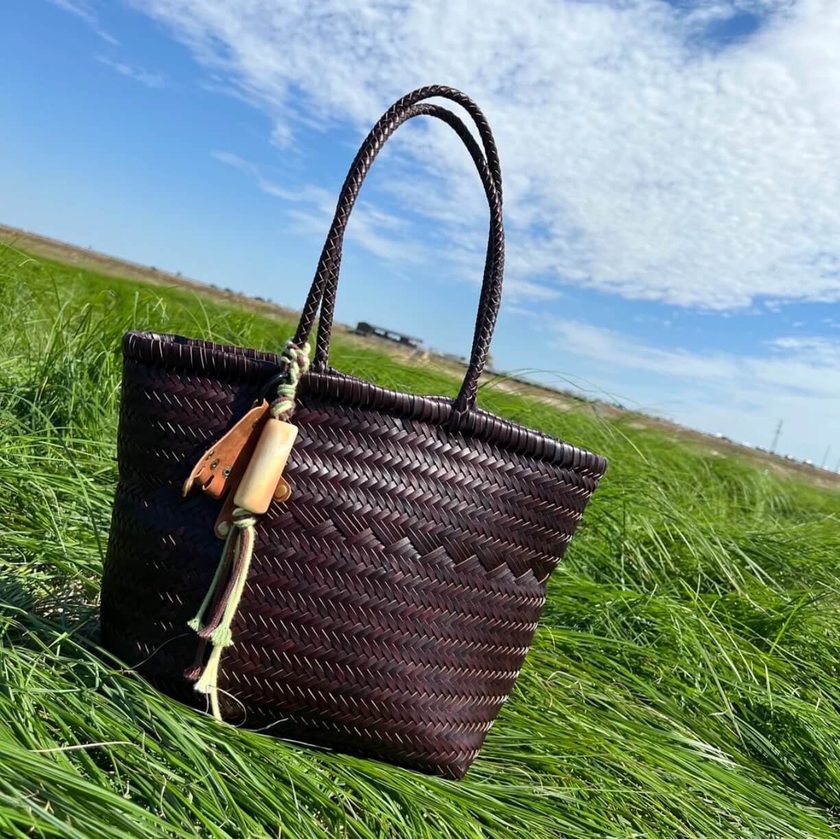 DIY Cowhide Woven Bag