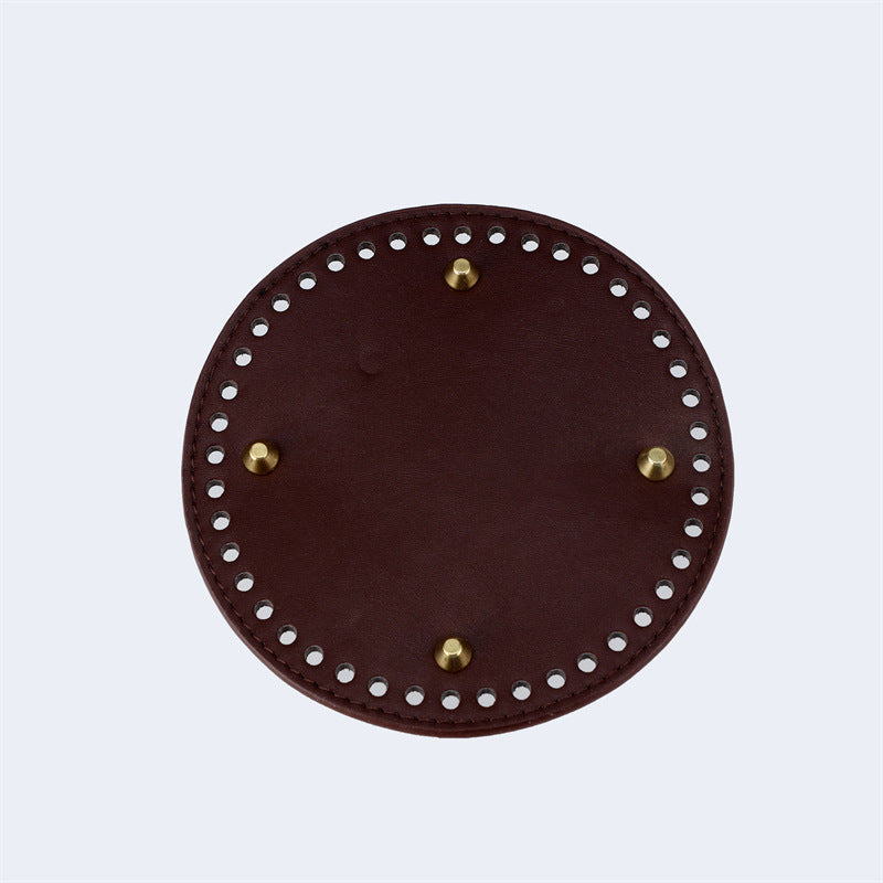 Dark Brown Round Bag Base