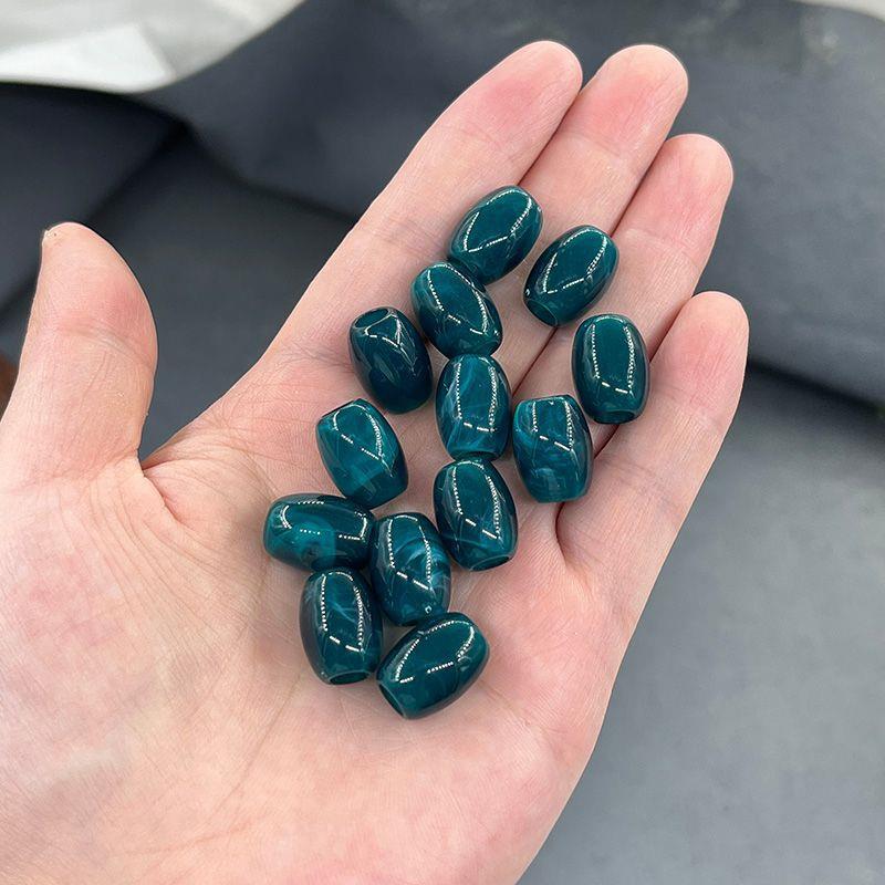 Deep Ink Blue Acrylic Beads
