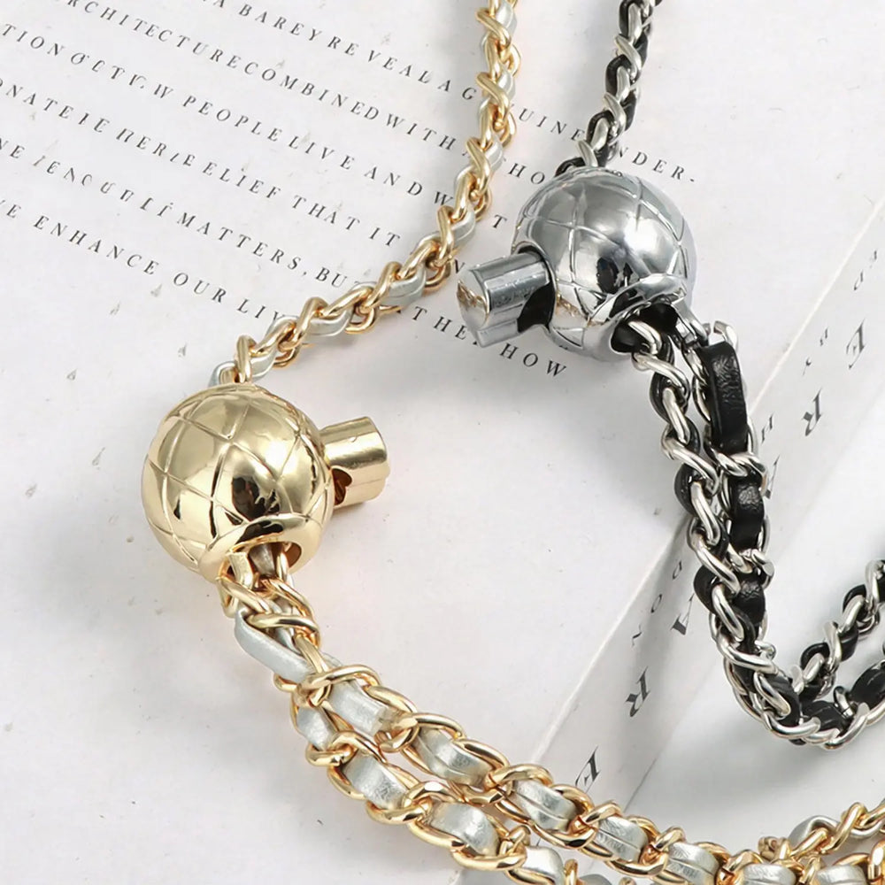 gold ball bag strap