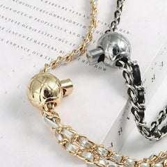gold ball bag strap