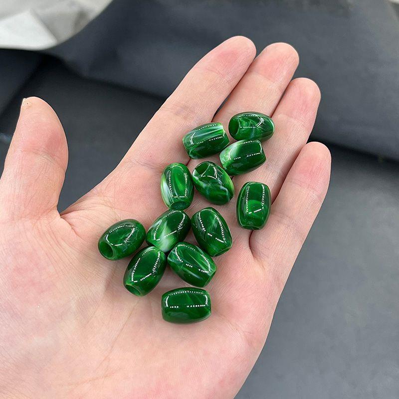 Green Acrylic Beads