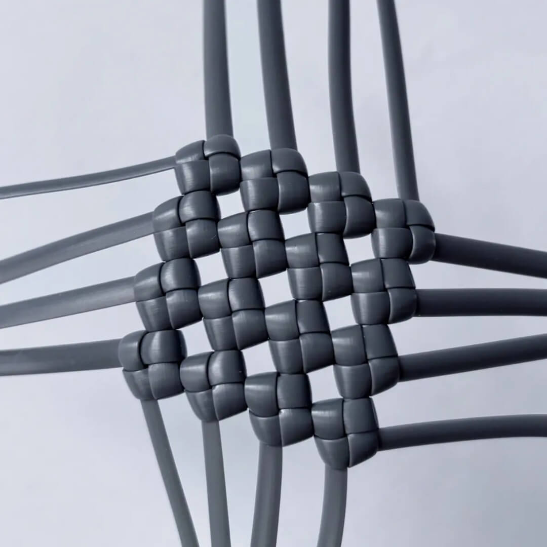grey 5mm PE rattan