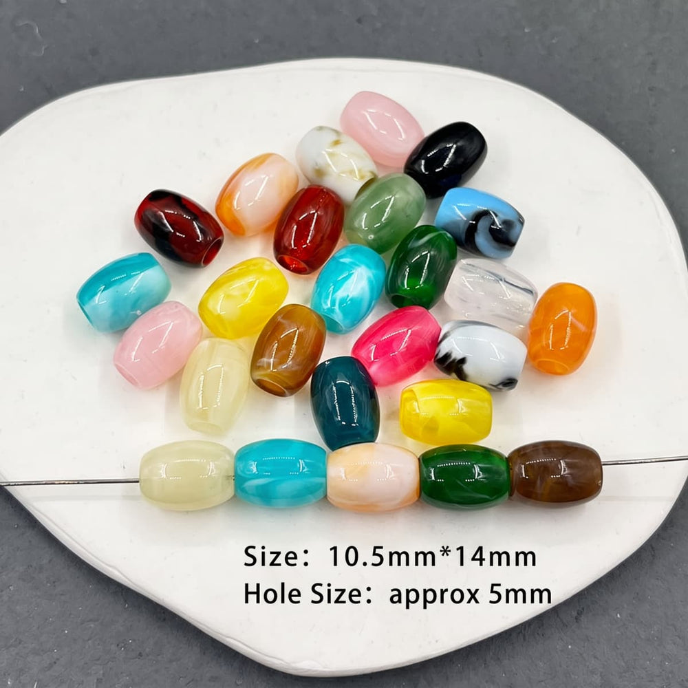 Mixed-color acrylic beads