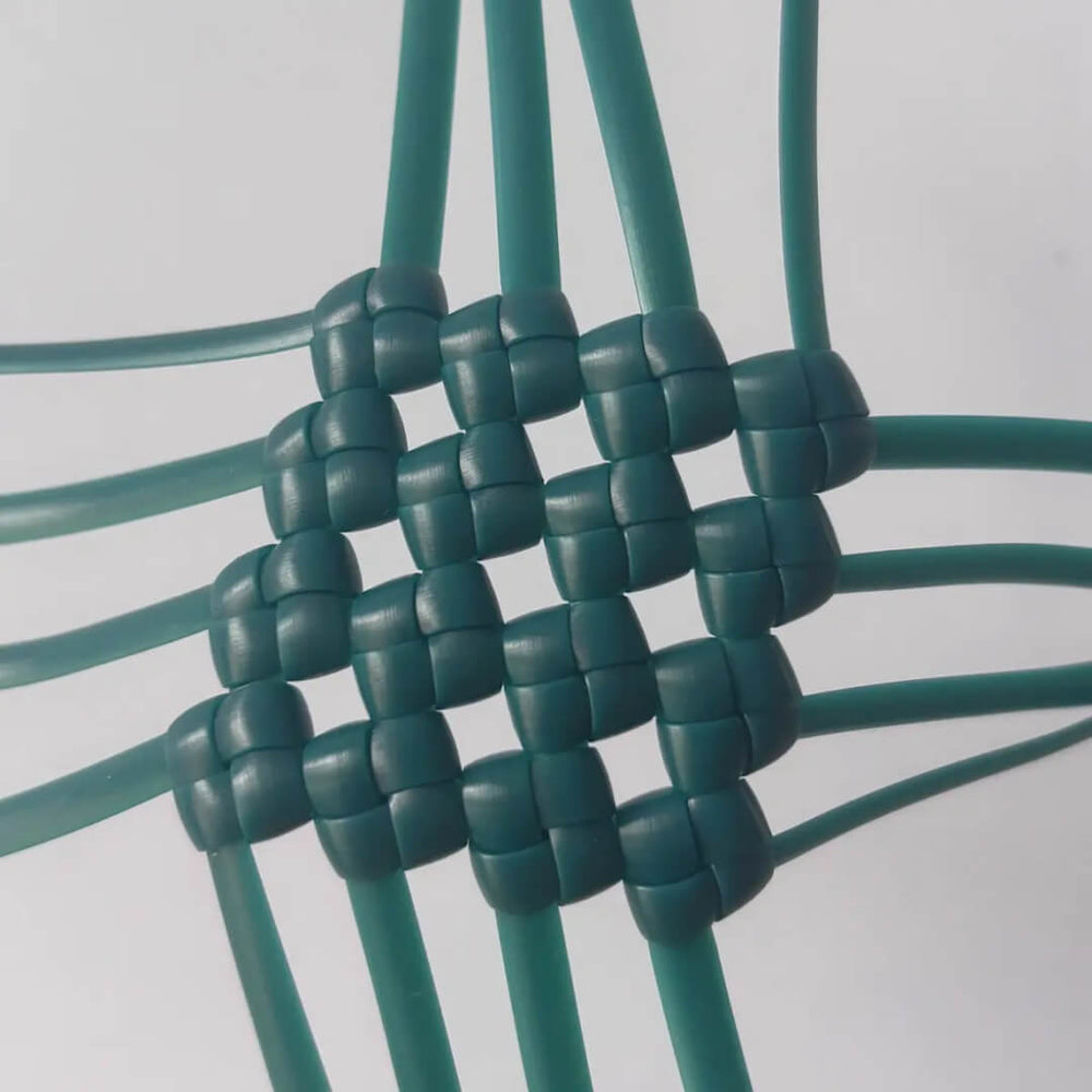 malachite green 5mm PE rattan