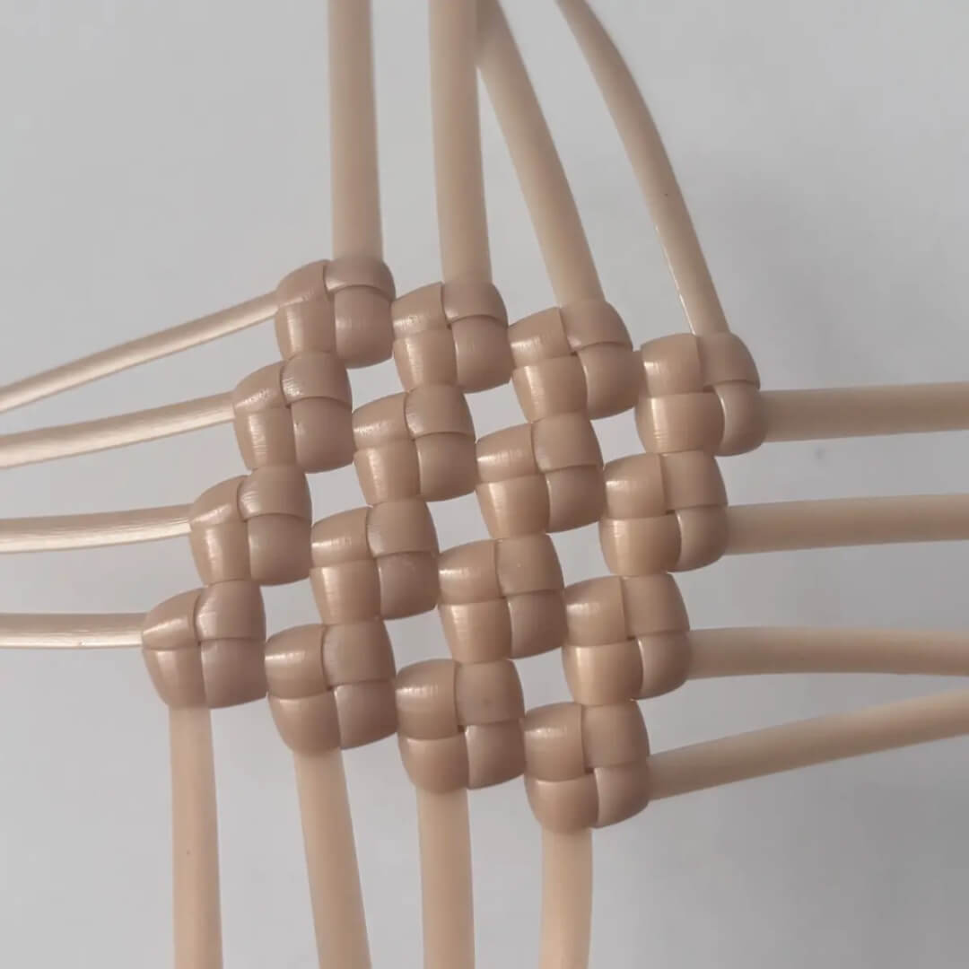 milk tea 5mm PE rattan