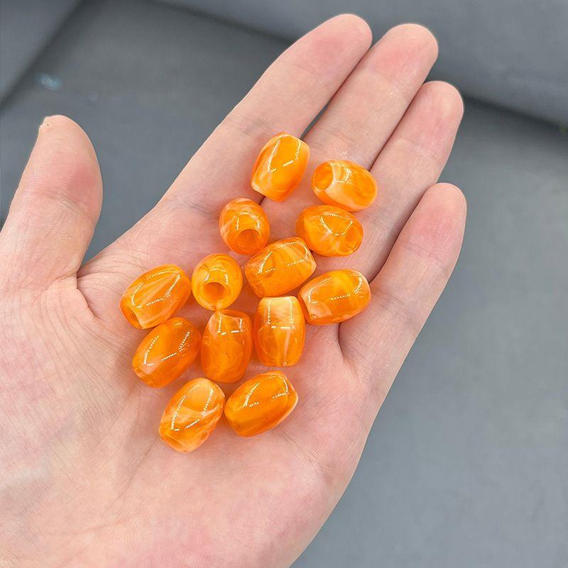 Orange Acrylic Beads
