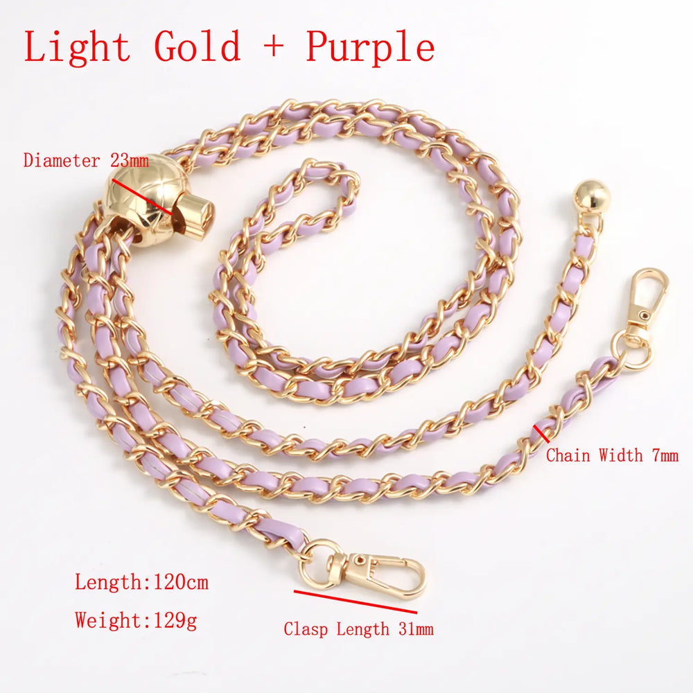purple adjustable purse strap